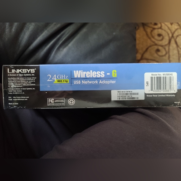 Wireless G USB Network adapter #WUSB54G new sealed - Picture 2 of 5